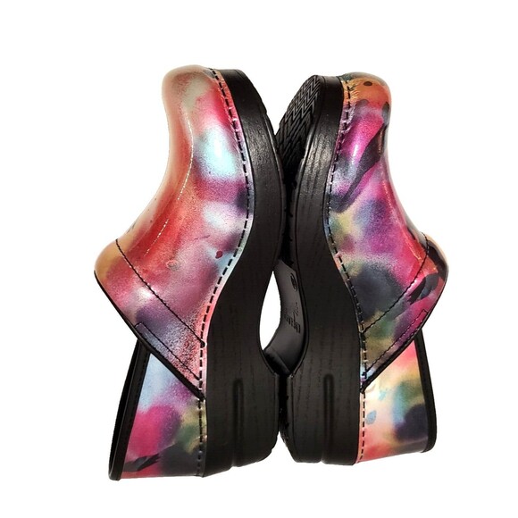 Dansko Professional Clog Patent Leather Size 38 US 7.5 8 Multicolor Workwear - Picture 6 of 10